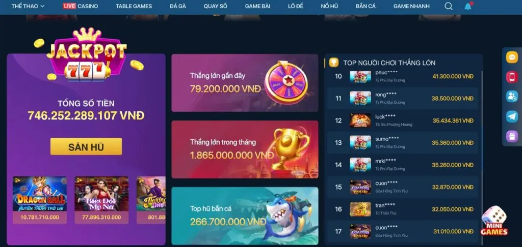Giao diện sòng bạc trực tiếp 789live